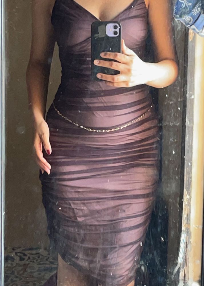 A French brand Bodycon midi dress