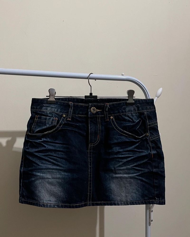 Denim Mini Skirt