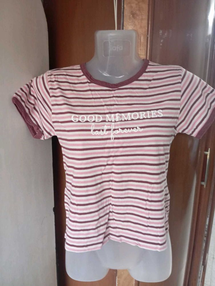 Striped Tee - Good Memories