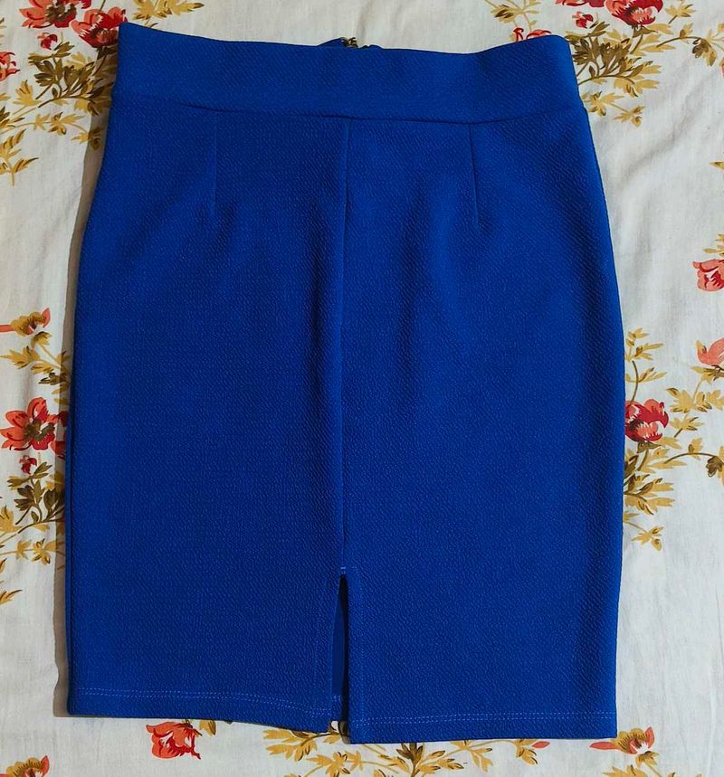 Royal Blue Mini Skirt