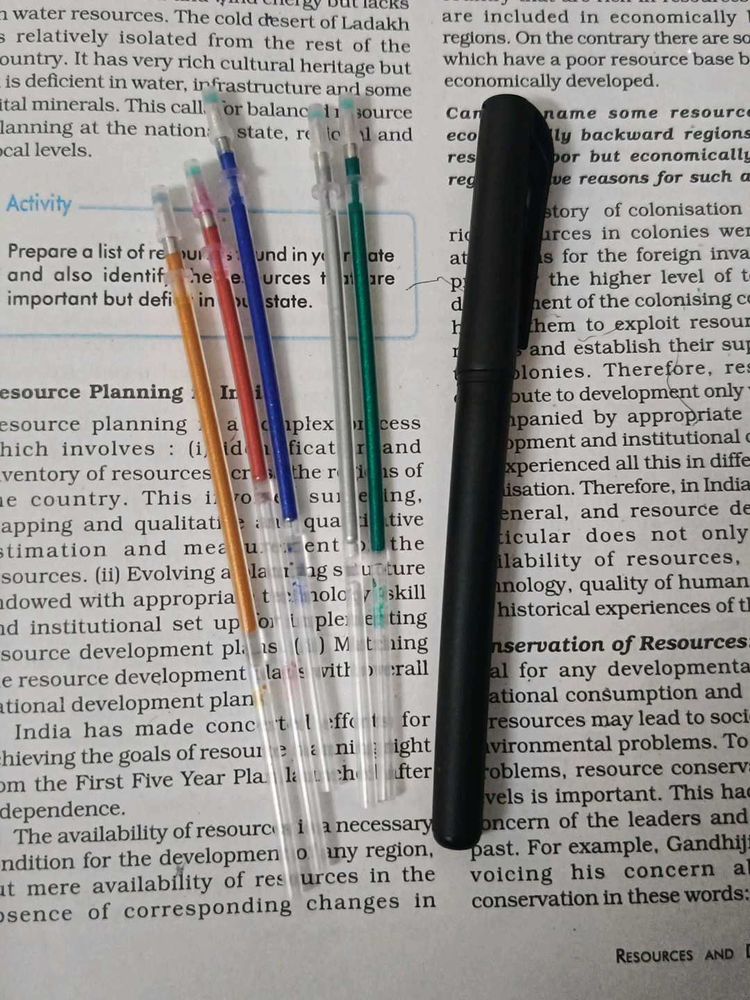 Black Ink Pen with Refill Cartridges
