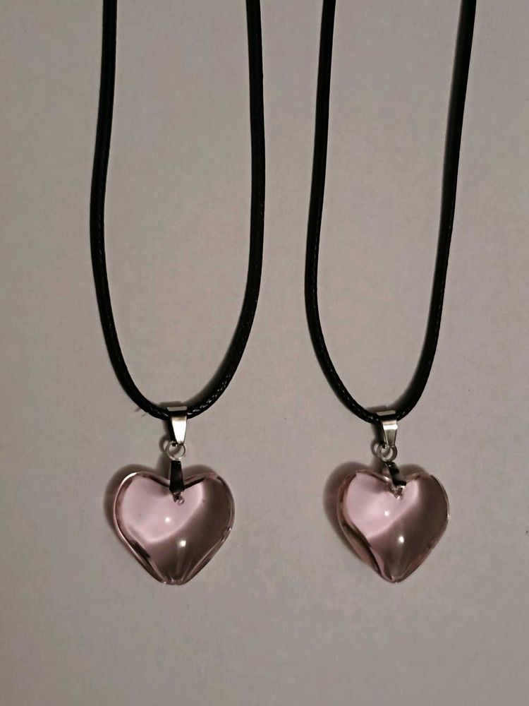 Pink Heart Necklace