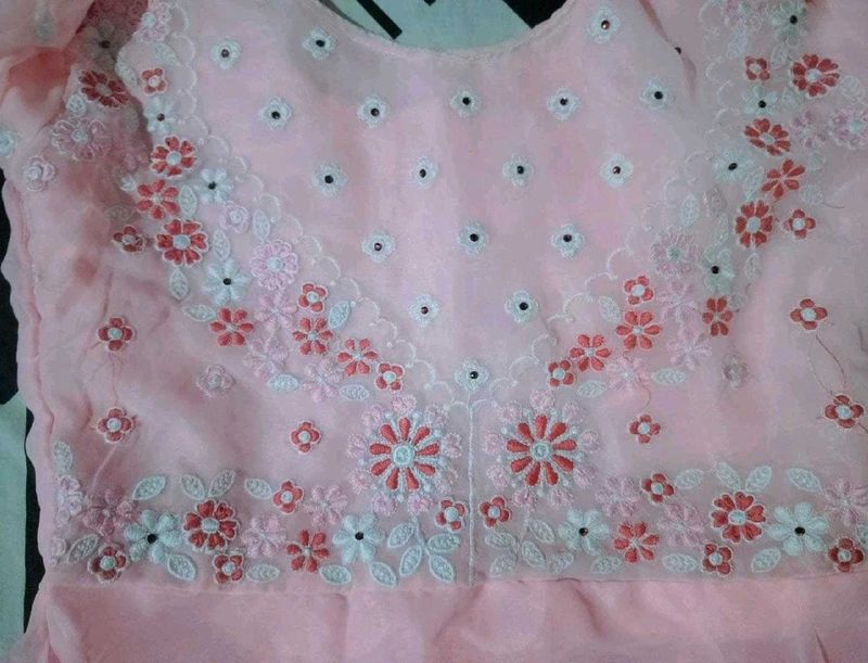 Elegant Pink Embroidered Kurta