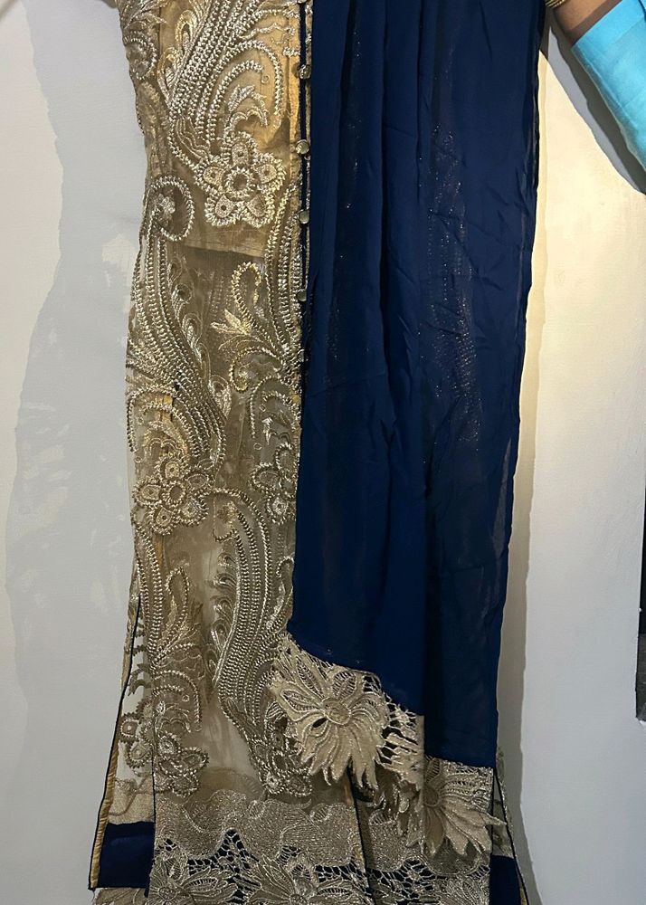 Navy Blue Women Party Wear Dress