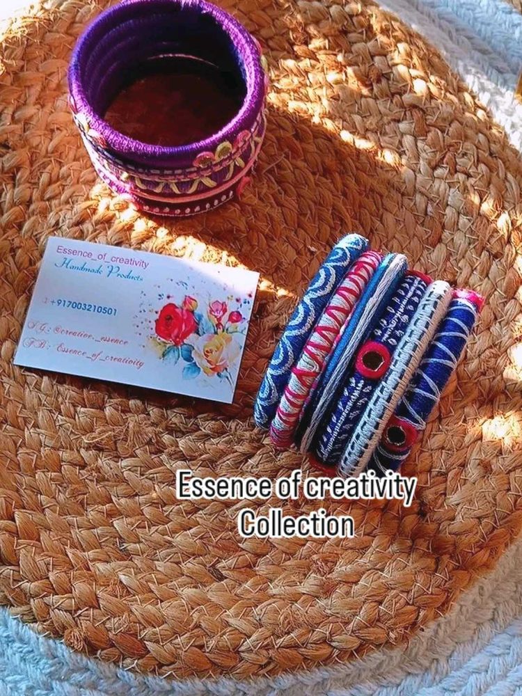 Handcrafted thread Bangles
