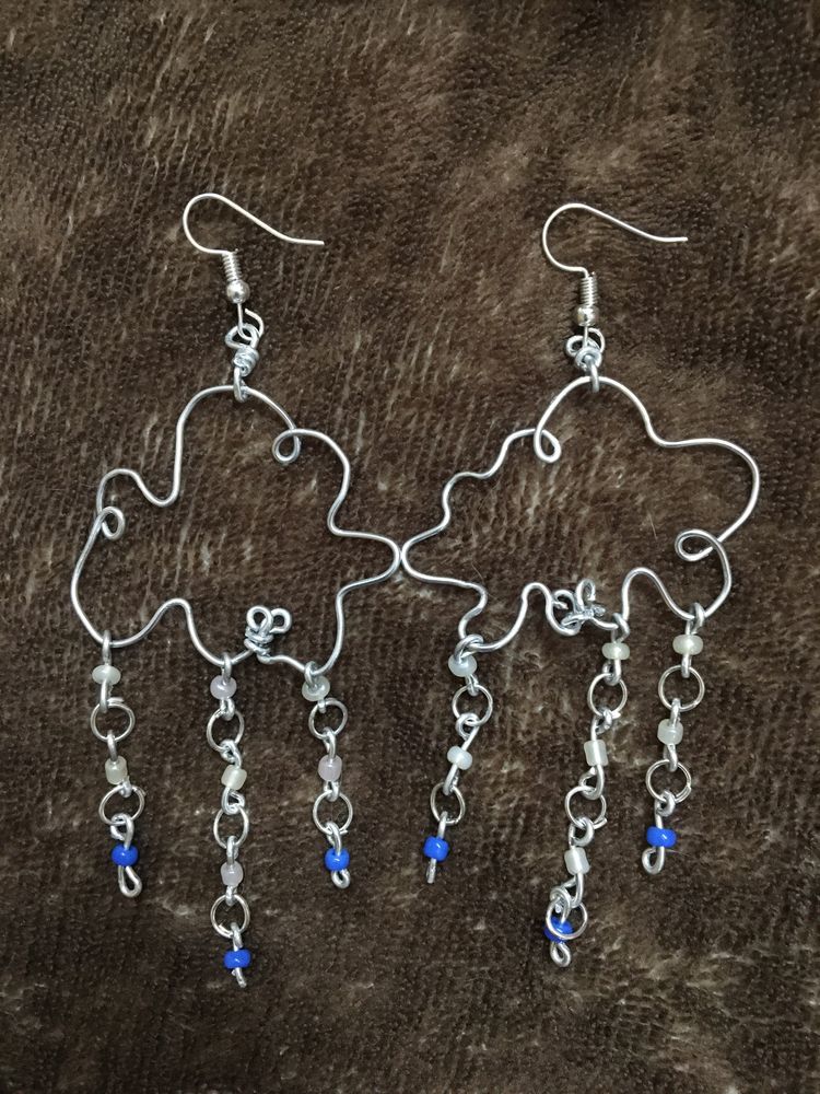 CUTE CLOUD &amp; RAINDROP🌧DANGLING EARRINGS