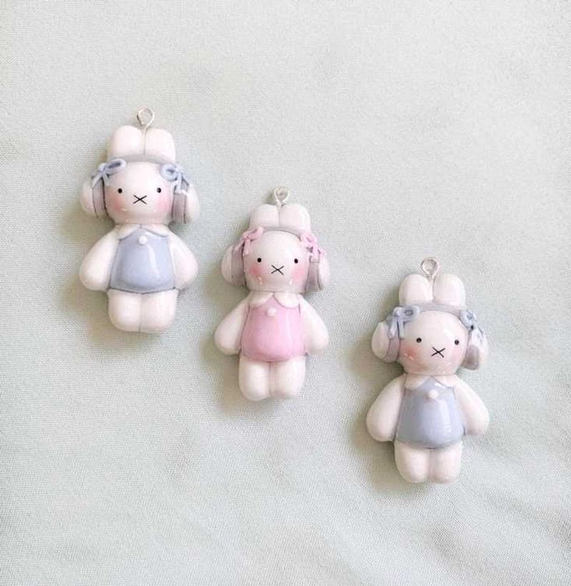 Bunny Charm Pendants (Set of 3)