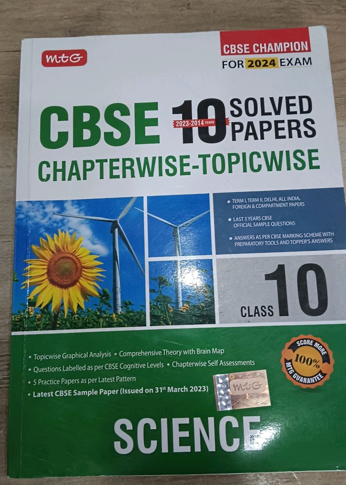 Topicwise Solved Papers For Class 10