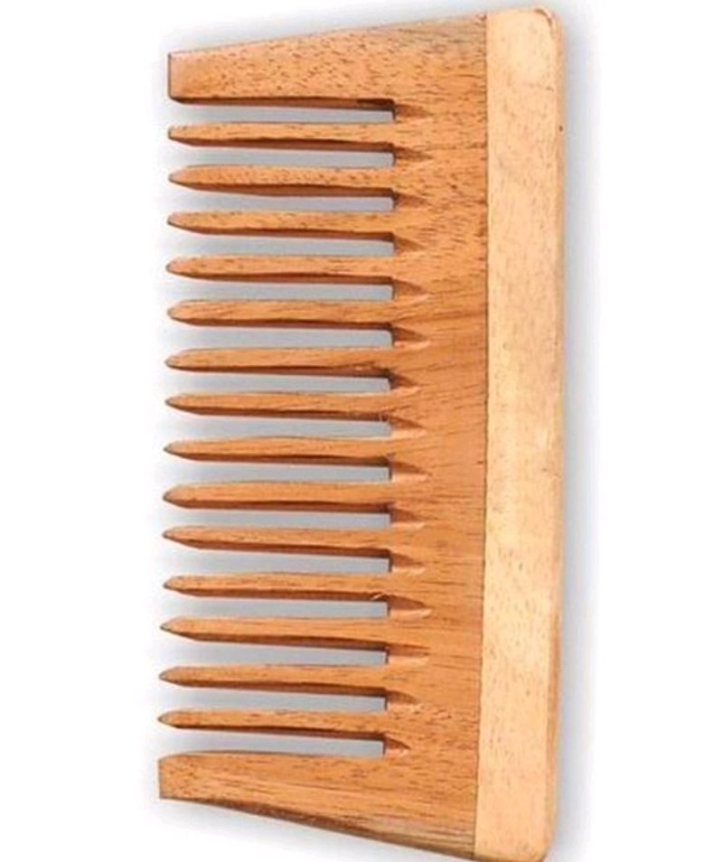 Organic Neem Wooden Comb Anti Hair Fall &amp; Dandruff