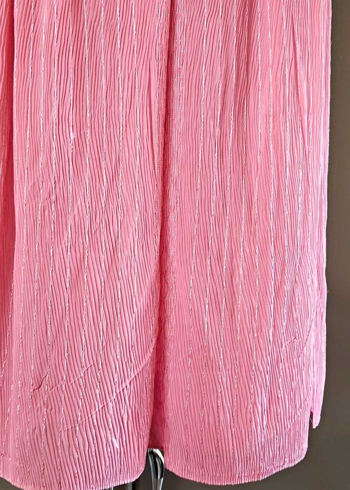 Pink georgette stole