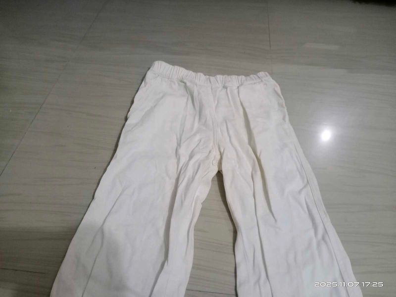 White Wide Leg Pants