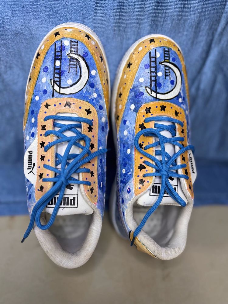 Custom Painted PUMA Sneakers