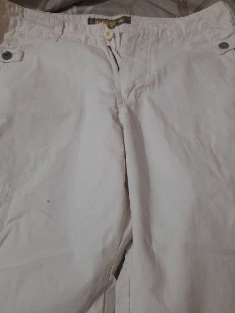 Ralph Lauren White Cargo Pants