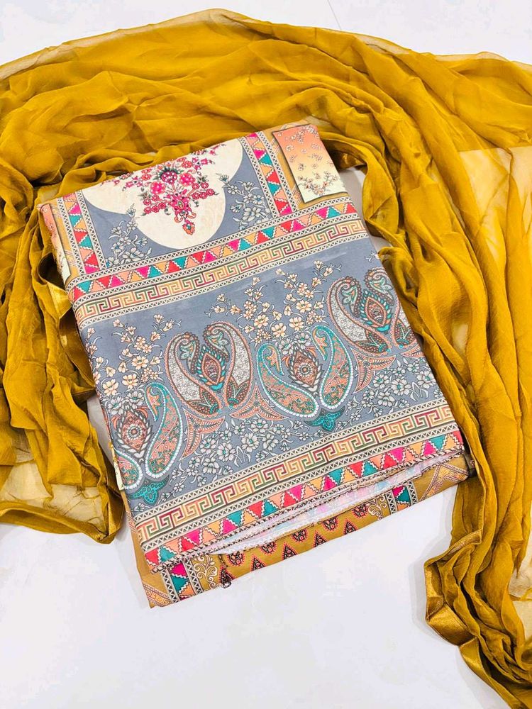 Elegant Unstitched Suit Piece