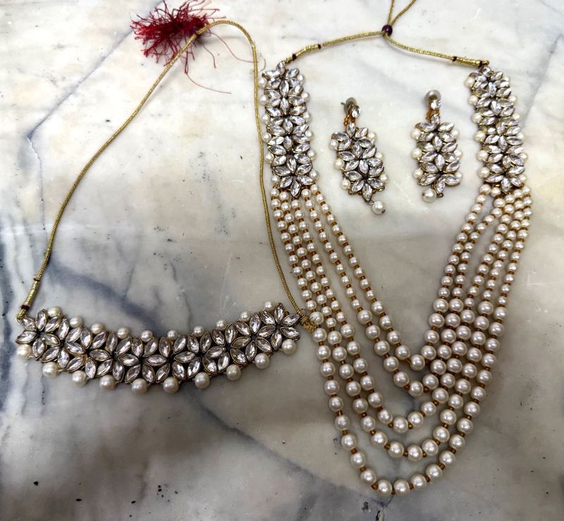 Elegant Pearl Jewelry Set