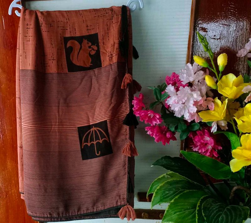Elegant Saree with Animal Prints