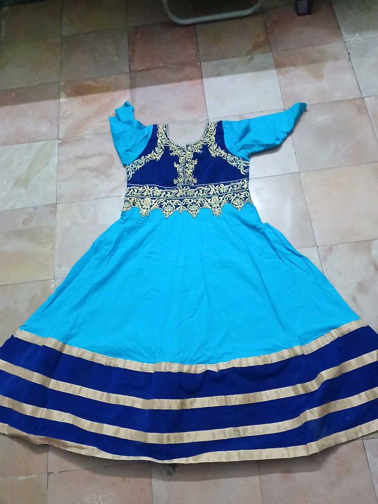 Blue Anarkali