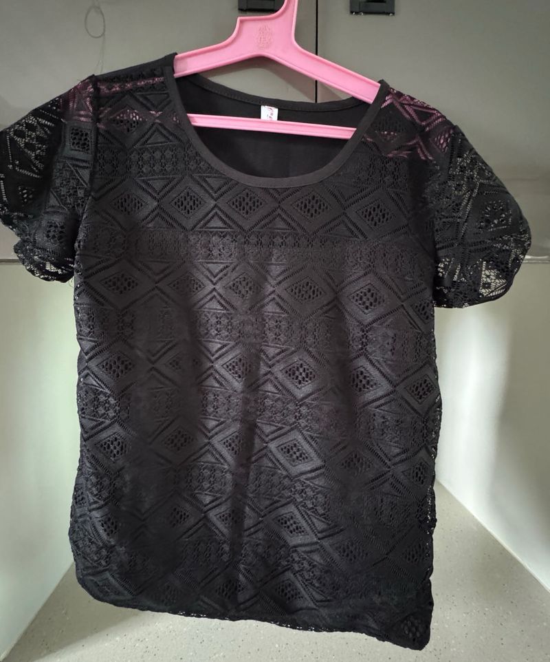 Black Lace Top