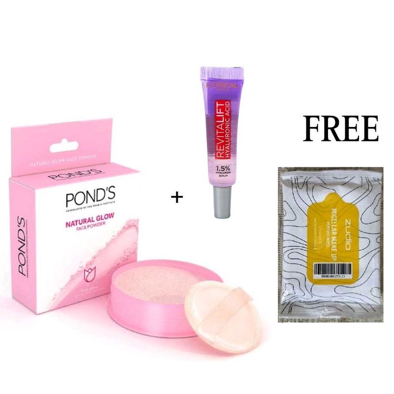 Ponds Rose Powder &amp; Loreal Hyaluronic Serum