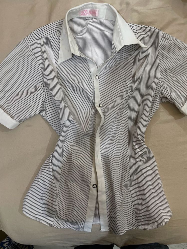 Striped Short Sleeve Shirt