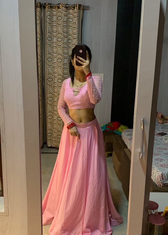 Beautiful Pink Heavy Lehanga💝🦋🎀
