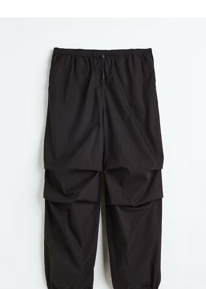 H&amp;M Black Parachute Pants