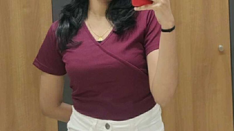 Burgundy Casual T-Shirt