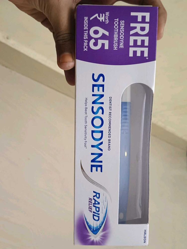 Sensodyne Rapid Relief Paste &amp; Toothbrush ( Combo