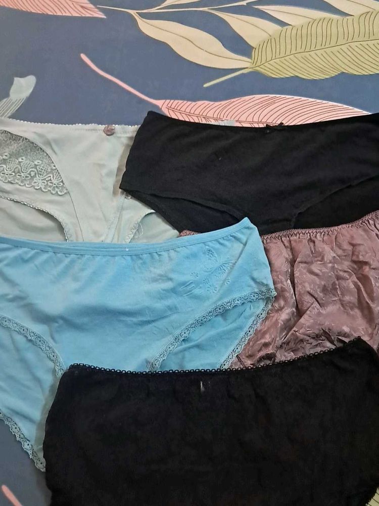 Combo Of Five Imported Fabric Panty