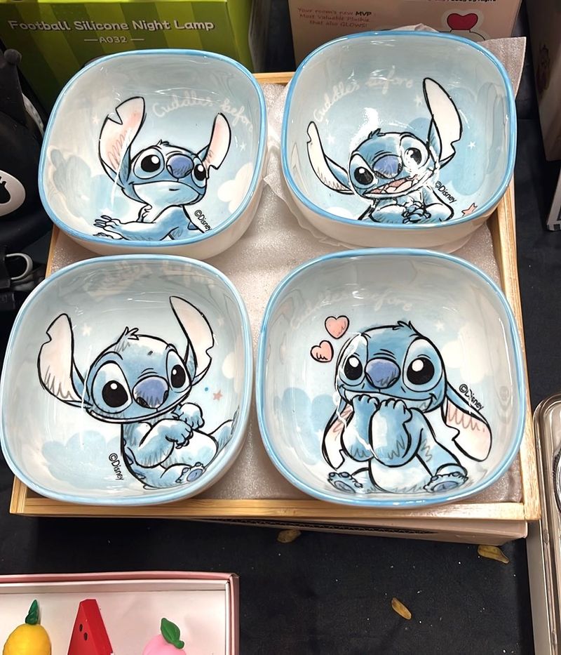 Disney Stitch Bowls (Set of 4)