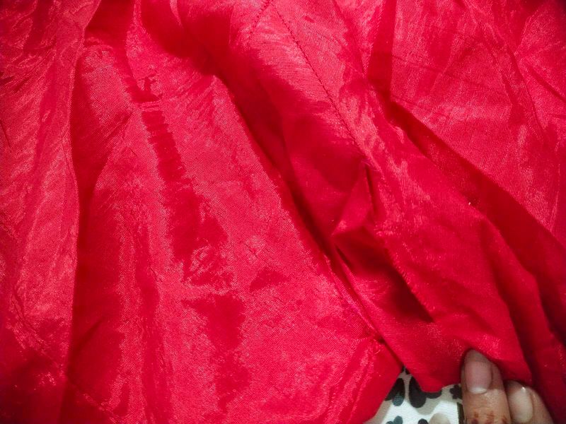 Red Chudidar With Kurti And Dupatta