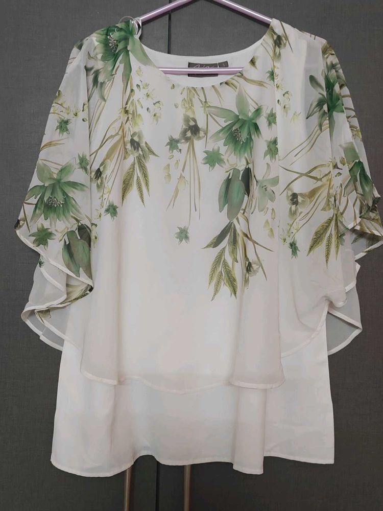 Floral Chiffon Layered Blouse