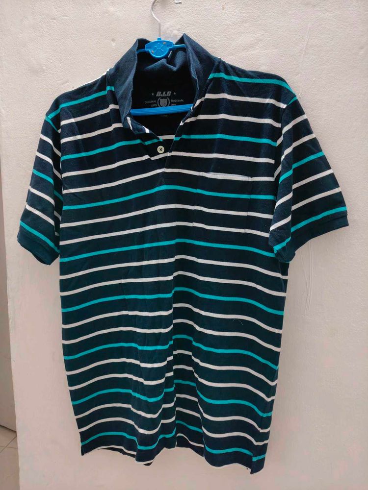 Striped Polo T-Shirt