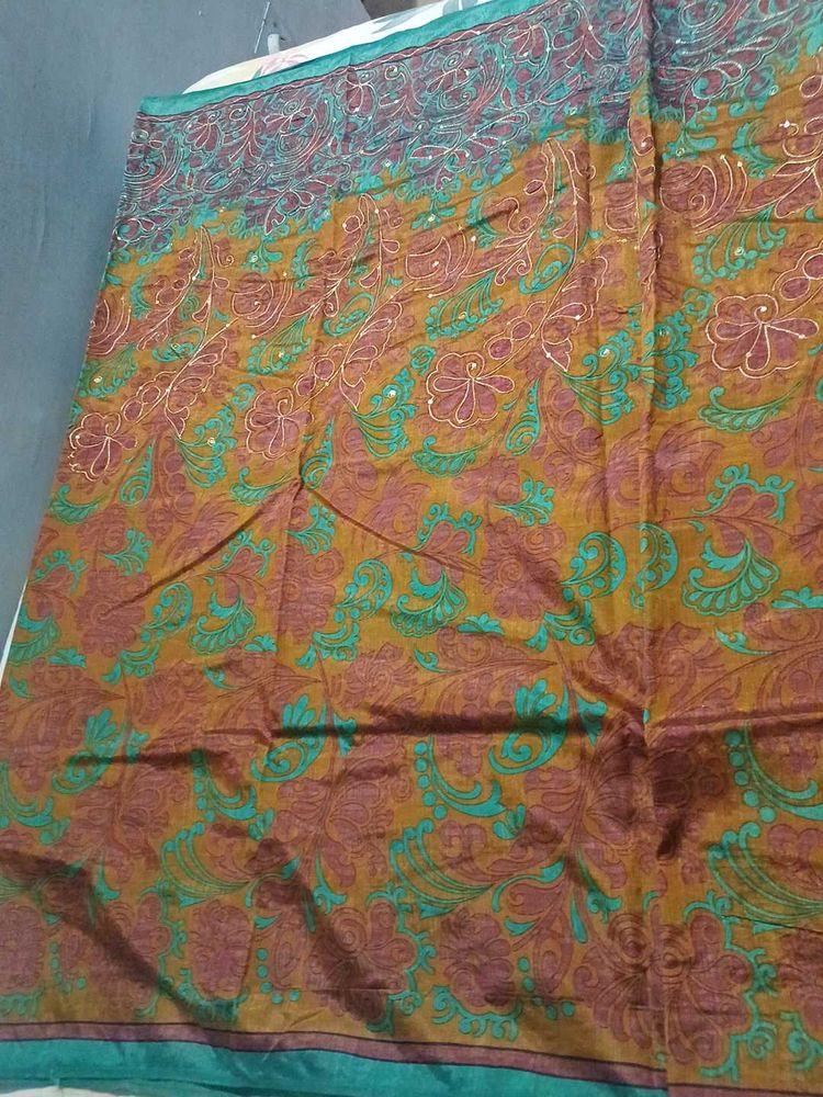 Floral Print Saree