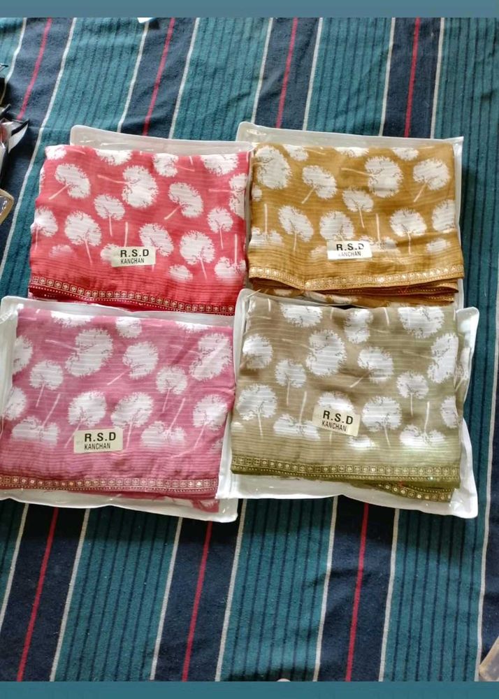 R.S.D Kanchan Dandelion Print Saree Collection