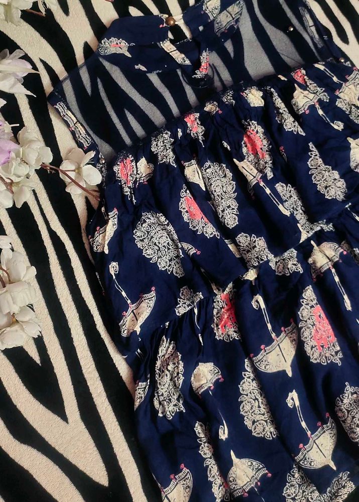 Tiered Print Tank Top