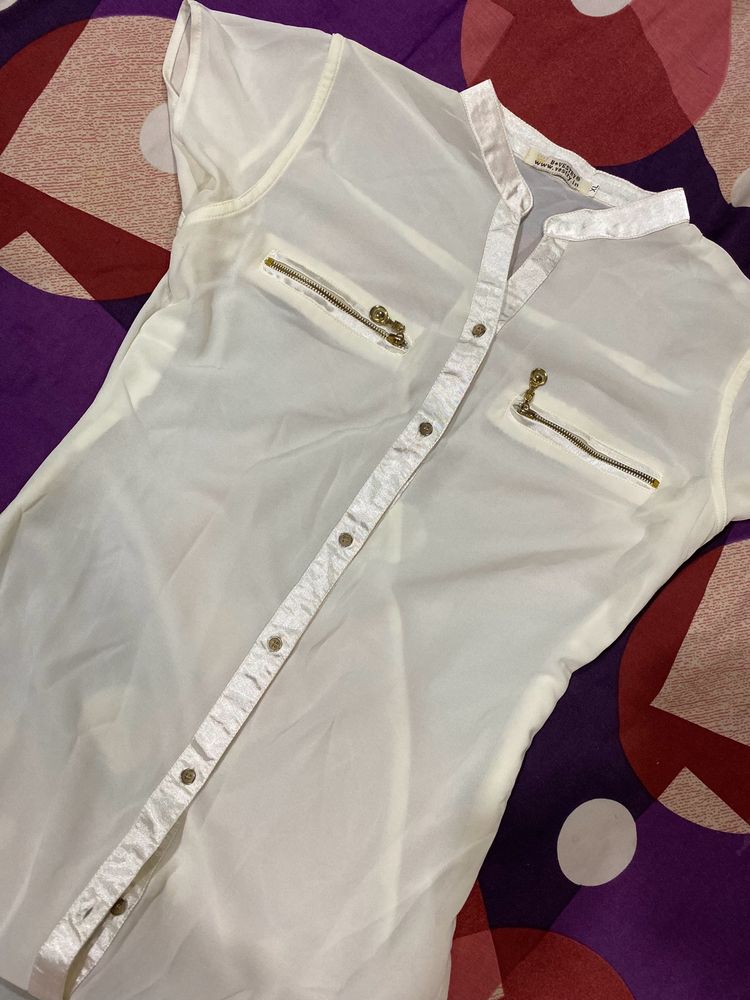 White Stlyishh Kurti