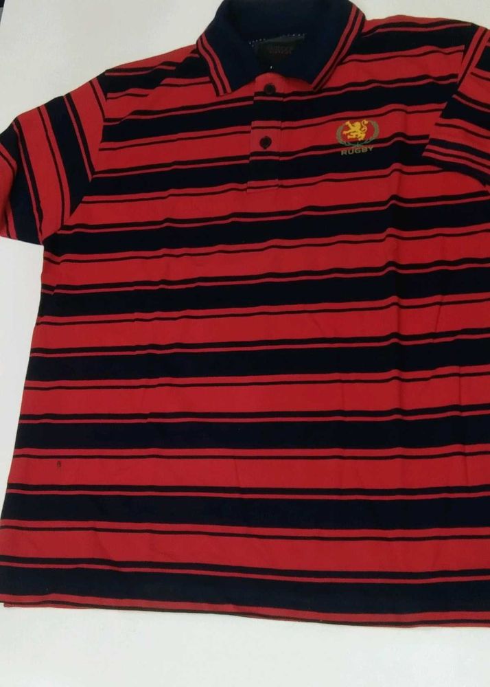 Rugby Striped Polo Shirt