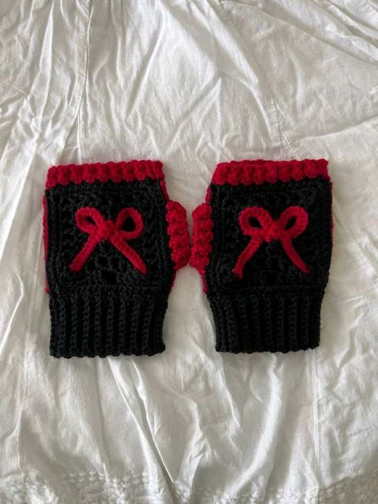 Handmade Crochet Fingerless Gloves