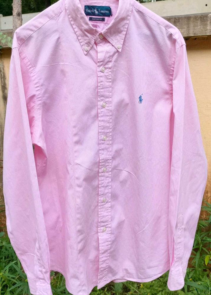 Ralph Lauren Pink Oxford Shirt - Custom Fit