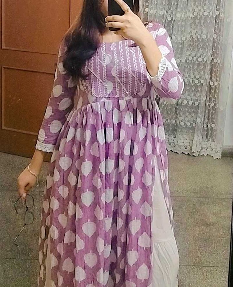 Cotton kurti with dupatta