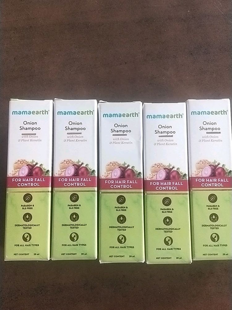 Mama Earth Onion Shampoo Pack Of 5 (20ml each)