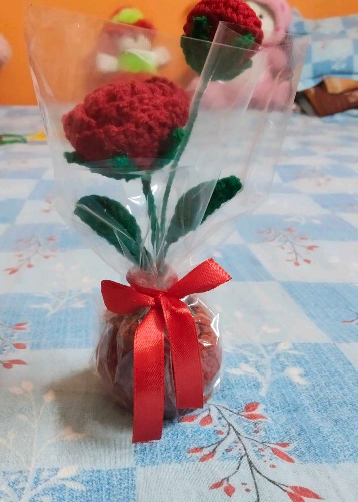 Crochet Flower Pot 🌹