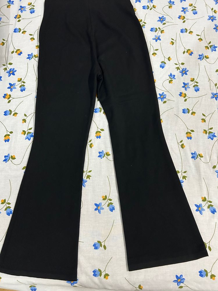 HnM Black Flared Trouser