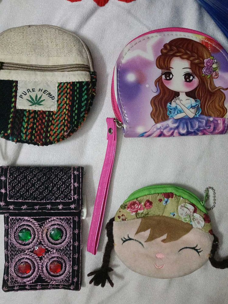 Set Of 4 Pouch For Girls