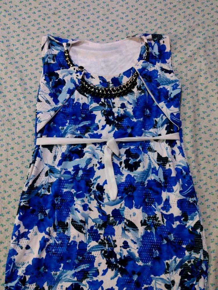 Blue Floral Dress