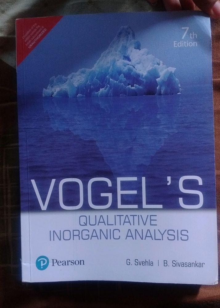 Vogel&#39;s Qualitative Inorganic Analysis