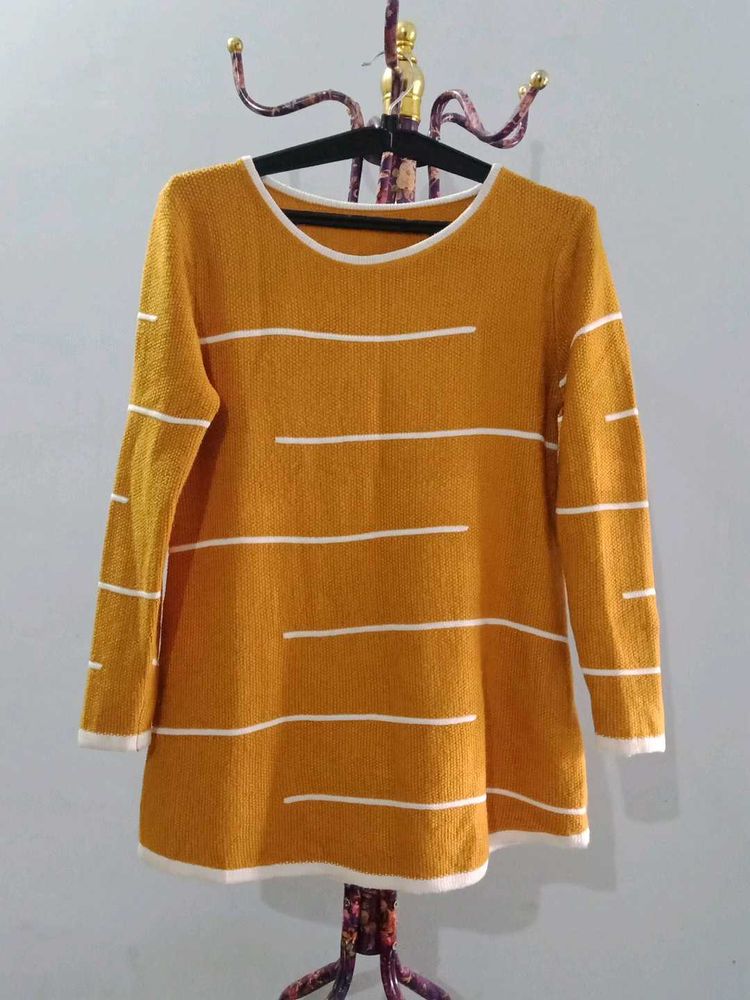Mustard Striped Top