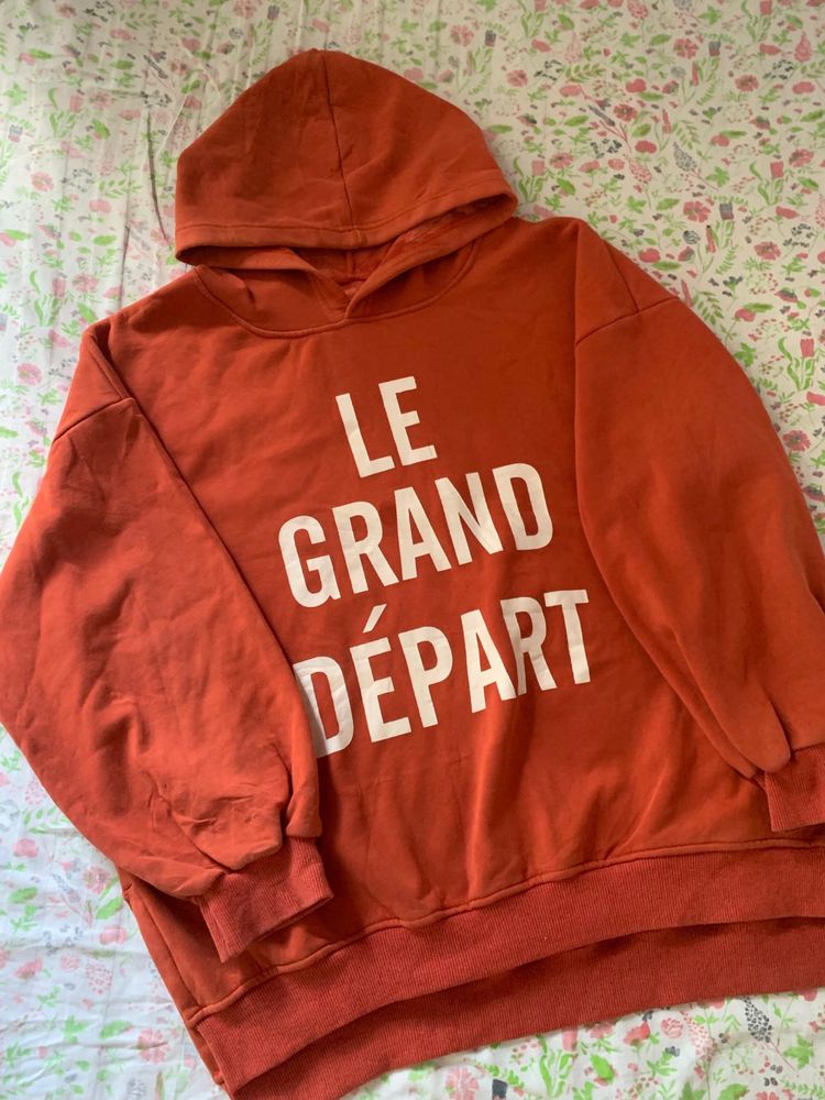 Orange Graphic Hoodie
