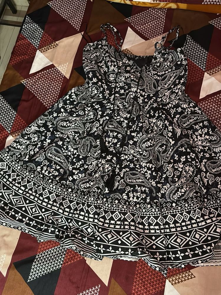 Paisley Print Mini Dress